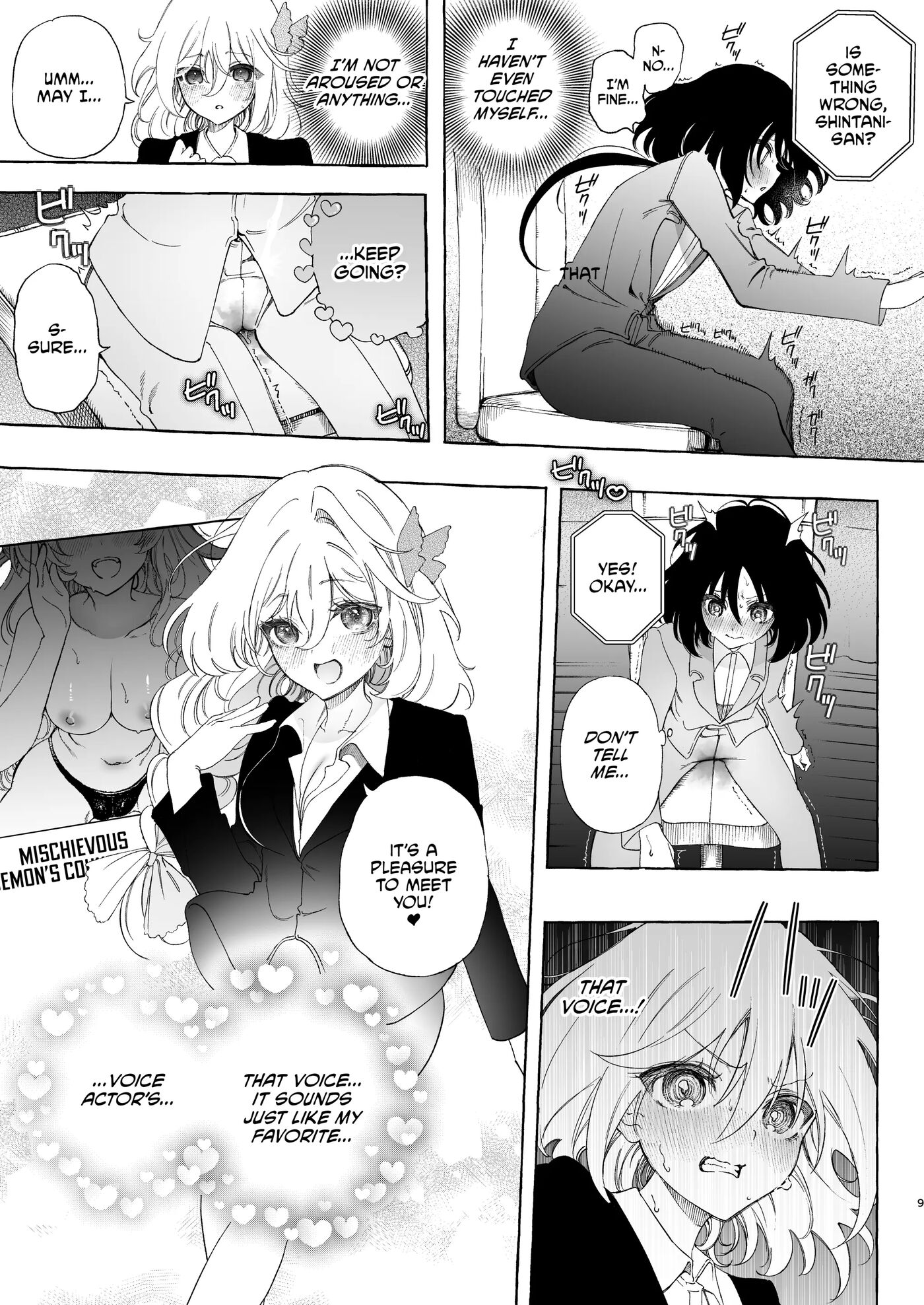 Mimi De Koishita Douryou ~onasuppo Onsei Otaku Onna Ga Douryou No Koe Ni Hannou Shite Ikimakuri~ Chapter 1000 Page 9